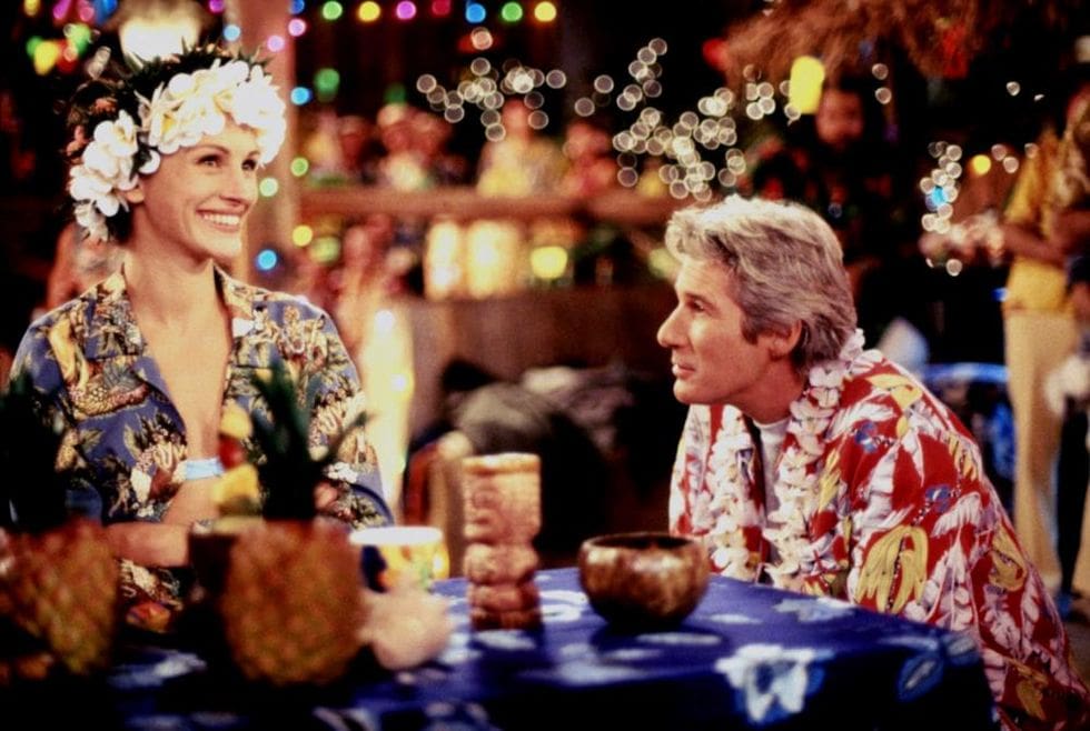 Maggie y Ike en Novia a la Fuga, protagonizada por Julia Roberts y Richard Gere, escena de compromiso