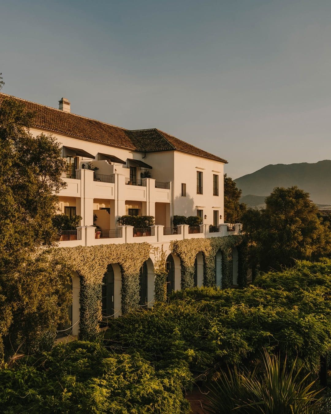 Vista panorámica de Finca Cortesín, reconocida como una de las mejores fincas para bodas en Marbella.